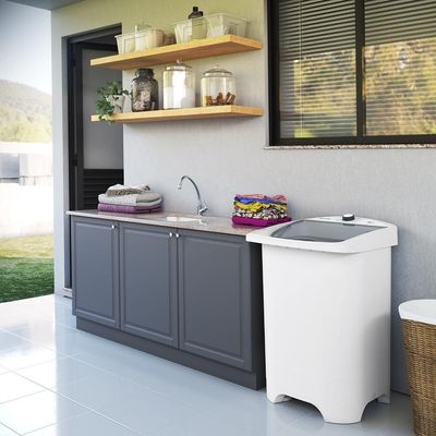 Tanquinho De Lavar Roupa Mueller 10 Kg Com Superesfregador MLT10C Branco 220V