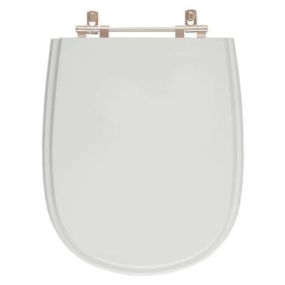 Tampa De Vaso Poliester Paris Cinza Claro Para Bacia Ideal Standard