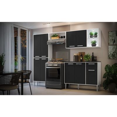 Cozinha Compacta C/ 2 Leds 4 Pçs Xangai Multimóveis V3414