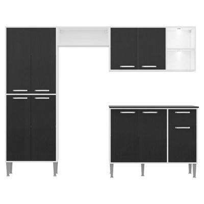 Cozinha Compacta C/ 2 Leds 4 Pçs Xangai Multimóveis V3414
