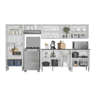 Cozinha Compacta Armário E Balcão Xangai Jazz Multimóveis
