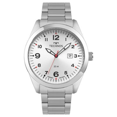 Relógio Technos Masculino Militar Prata - 2115tyr/1k