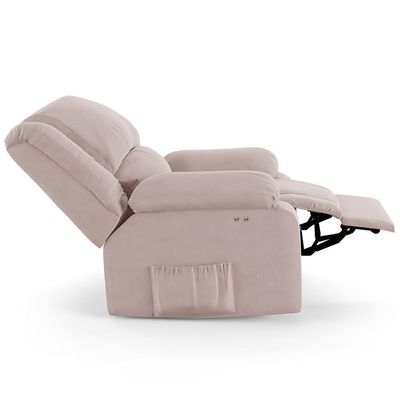 Poltrona Do Papai Reclinável Pietra Power Touch Fh9 Veludo Rosê - Mpozenato