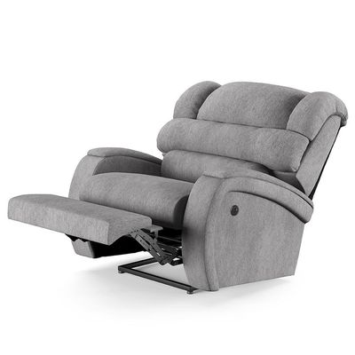 Poltrona Do Papai Reclinável Kalie Power Touch Usb Fh9 Linho Cinza - Mpozenato