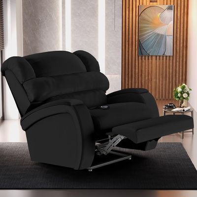 Poltrona Do Papai Reclinável Kalie Controle Power Elétrico Fh9 Pu Preto - Mpozenato