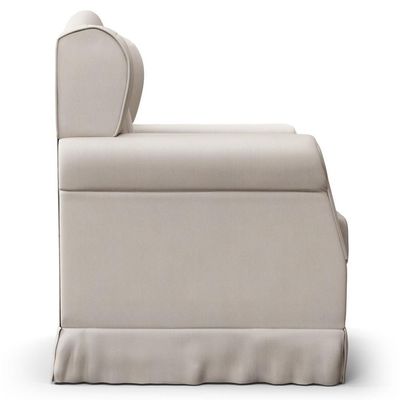Poltrona De Amamentação Fixa Lucy P04 Suede Bege - Mpozenato