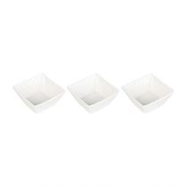 Conjunto Com 03 Petisqueiras De Porcelana Pcln-078 - Haüskraft