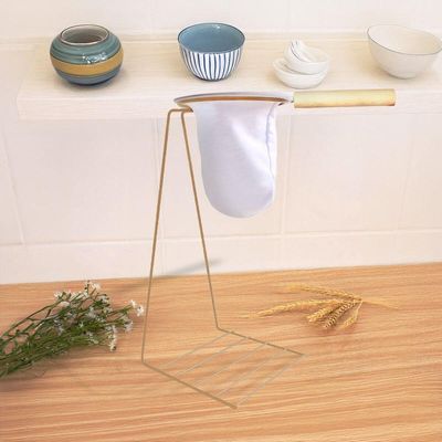 Conjunto Coador De Café 32cm Suporte Dourado Base Para Caneca E Xícara