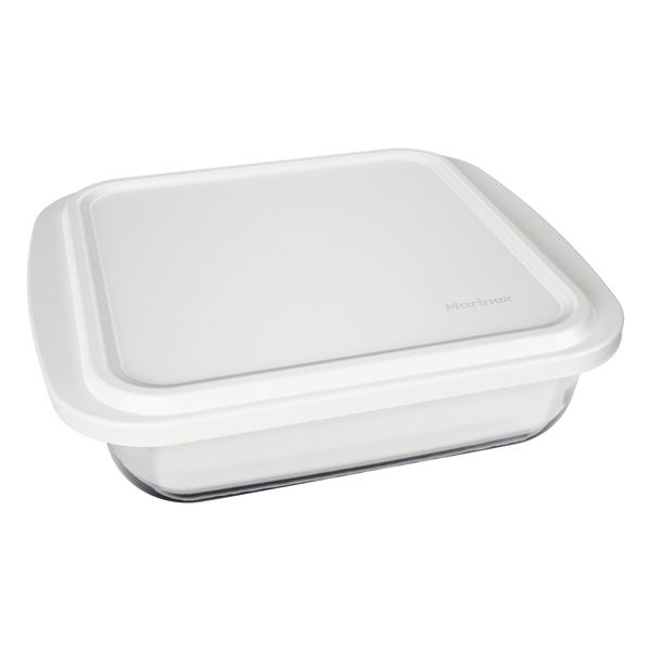 Assadeira Nadir Marinex em Vidro Quadrada com Tampa 1,8L - Item Sortido