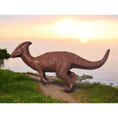 Boneco Vinil Dinossauro Brinquedo Realista Parasaurolophus
