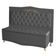 Kit Cabeceira De Cama Box E Calçadeira Baú Madri Queen 160 Cm Suede Grafite Do Lar Móveis E Decoração