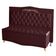 Kit Cabeceira De Cama Box E Calçadeira Baú Madri King 195 Cm Suede Bordo Do Lar Móveis E Decoração