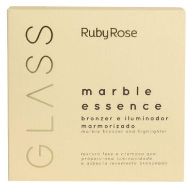 Ruby Rose Blonzer E Iluminador Marmorizado Glass Hbf16051 14,7g
