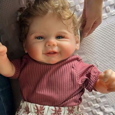 Bebê Reborn Menina Toda Em Silicone De Vinil Macio Artesanal Realista Cabelo Implantado Fio A Fio