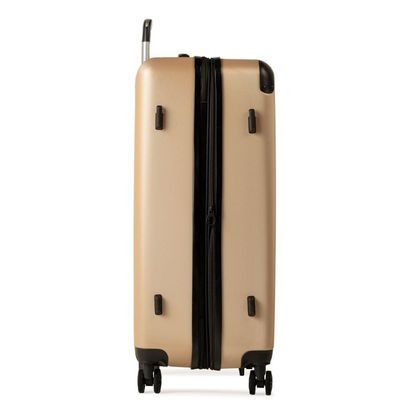 Mala de Viagem Grande 32Kg ABS 4 Rodas Turquia II Champagne G / Champagne