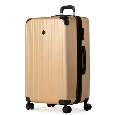 Mala de Viagem Grande 32Kg ABS 4 Rodas Turquia II Champagne G / Champagne