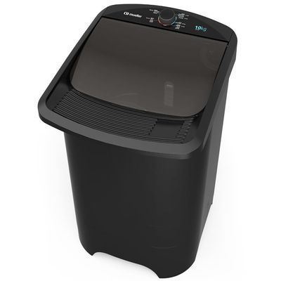 Tanquinho De Lavar Roupa Mueller 10 Kg Com Superesfregador MLT10C Preto 110V