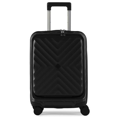 Mala de Viagem Pequena 10 Kg Policarbonato 4 Rodas Barcelona II Preta P / Preto