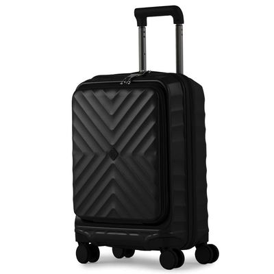 Mala de Viagem Pequena 10 Kg Policarbonato 4 Rodas Barcelona II Preta P / Preto