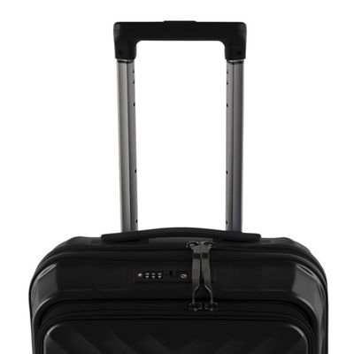 Mala de Viagem Pequena 10 Kg Policarbonato 4 Rodas Barcelona II Preta P / Preto