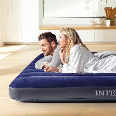 Colchão Casal Inflável Resistente Com Bomba De Inflar Intex