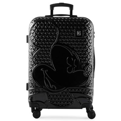 Mala Média 23 Kg ABS 4 Rodas Mickey Epcot Preta M / Preto