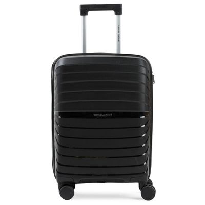 Mala de Viagem Pequena 10 Kg Polipropileno 4 Rodas Rover Preta P / Preto