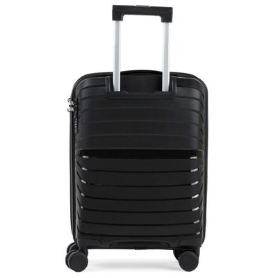Mala de Viagem Pequena 10 Kg Polipropileno 4 Rodas Rover Preta P / Preto