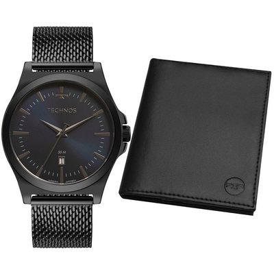 Kit Technos Masculino Steel Grafite - 2115ncds-k1f 2115ncds-k1f