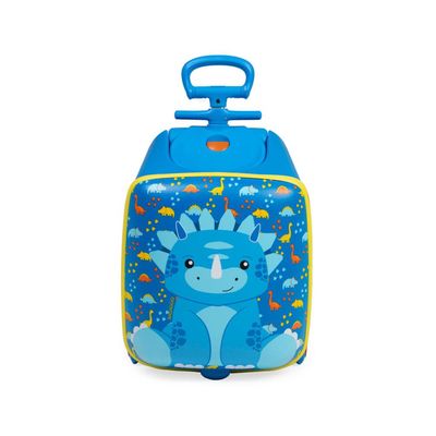 Mala de Bordo 10 Kg Pets for Kids Dino Azul P / Azul