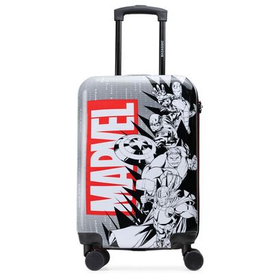 Mala de Bordo 10 Kg ABS 4 Rodas Marvel Cinza P / Cinza
