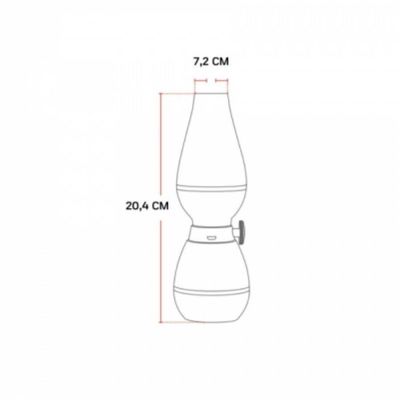 Luminária Lampião Recarregável 1.5w 3000k Avant