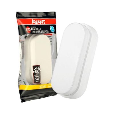 Arandela Led Hummer Avant Branco 5w-3000k Luz Amarela