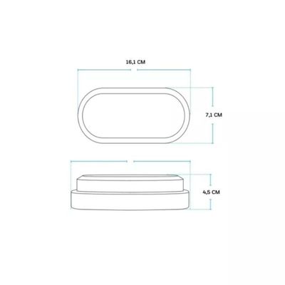 Arandela Led Hummer Avant Branco 5w-3000k Luz Amarela