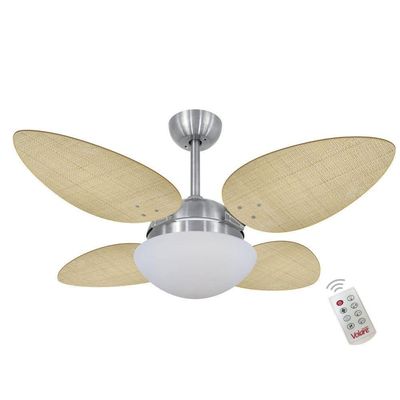 Ventilador Volare P Palmae Natural 220v E Controle Remoto 220V
