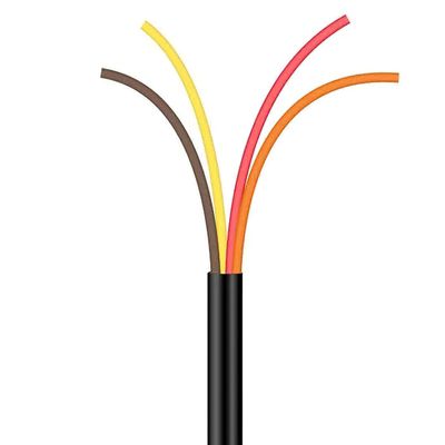 Cabo Manga 4X22 AWG - sem Blindagem Preto - 1 Metro