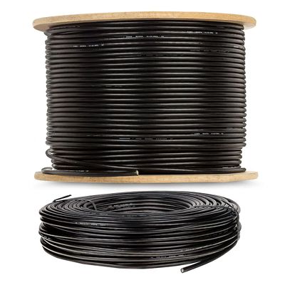 Cabo Manga 4X22 AWG - sem Blindagem Preto - 10 Metros