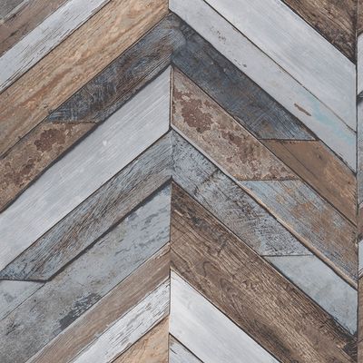 Papel de Parede Exposure EP3401 Painel de Madeira Chevron - Rolo: 10m x 0,53m