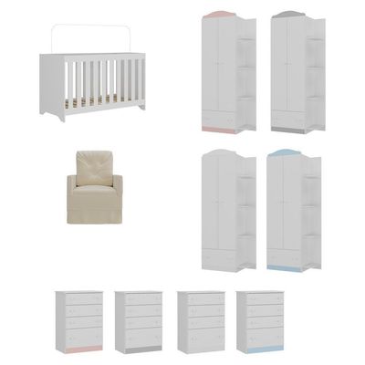 Quarto Completo+Colchão E Poltrona João E Maria Mp4092