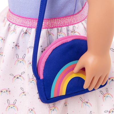 Roupa Escolar Com Estampa De Arco-Íris Para A Boneca Our Generation - Our Generation