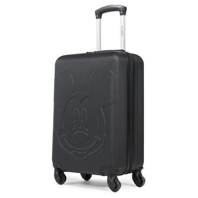 Mala de Bordo Abs 4 Rodas Mickey 3D Preta P / Preto