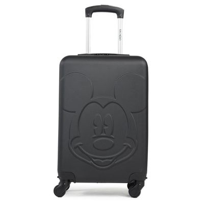 Mala de Bordo Abs 4 Rodas Mickey 3D Preta P / Preto