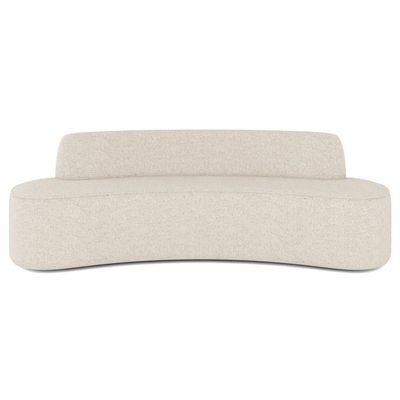 Sofá 5 Lugares para Sala de Estar Living 300cm Koane D06 Linho Pérola - Mpozenato