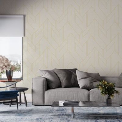 Papel de Parede Bobinex Essencial Geométrico Cinza 4304