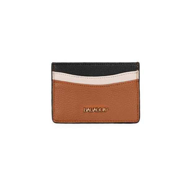 Porta Cartão Feminino Tricolor Caramelo U / Caramelo