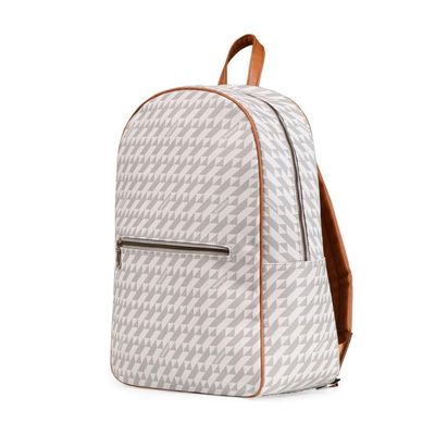 Mochila Feminina Média Monograma BG Bege M / Bege