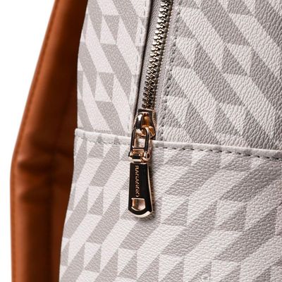 Mochila Feminina Média Monograma BG Bege M / Bege