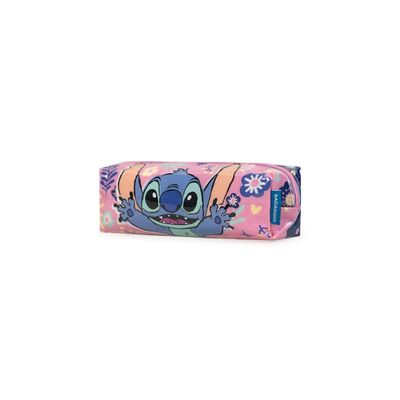 Estojo Escolar Feminino Stitch Rosa U / Rosa