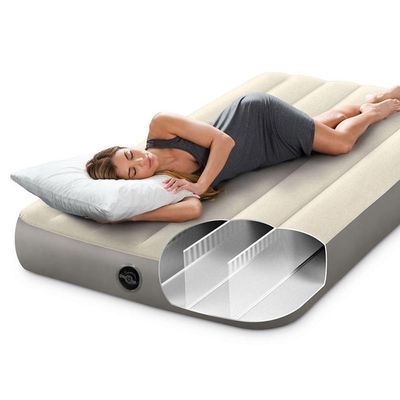 Colchão Inflável Solteiro Dura Beam Fiber Tech Com Bomba Elétrica 110v - Intex