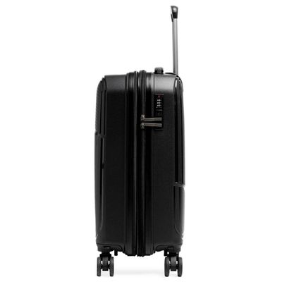 Mala de Viagem Pequena 10 Kg Polipropileno 4 Rodas Seul Preta P / Preto